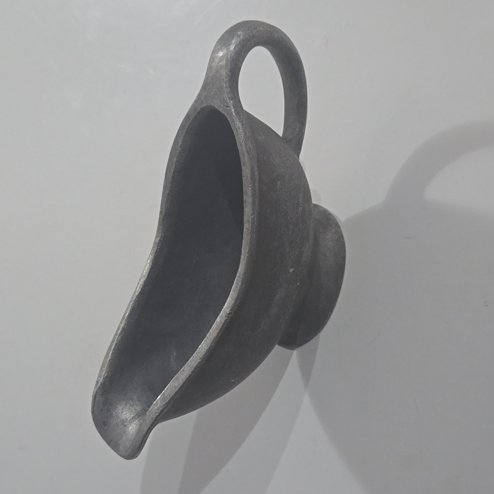 Vintage Pewter Sauce / Gravy Boat Server - Picture 2 of 8